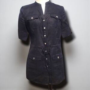 Michael KORS - Small  Stylish Black Utility Jacket for Women